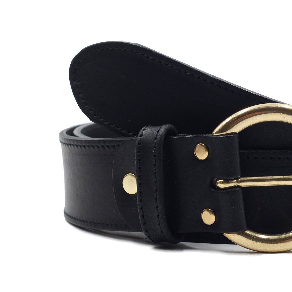 Ceinture Honfleur cuir daim noir, JULES & JENN