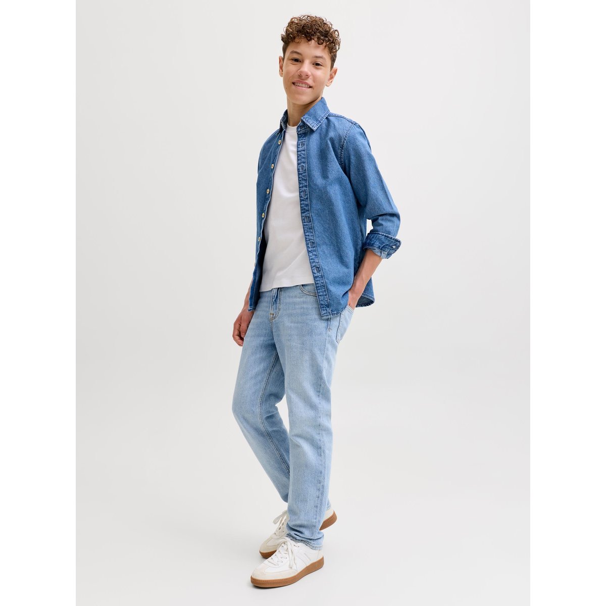 Coupe Regular blue denim 1, JACK & JONES JUNIOR