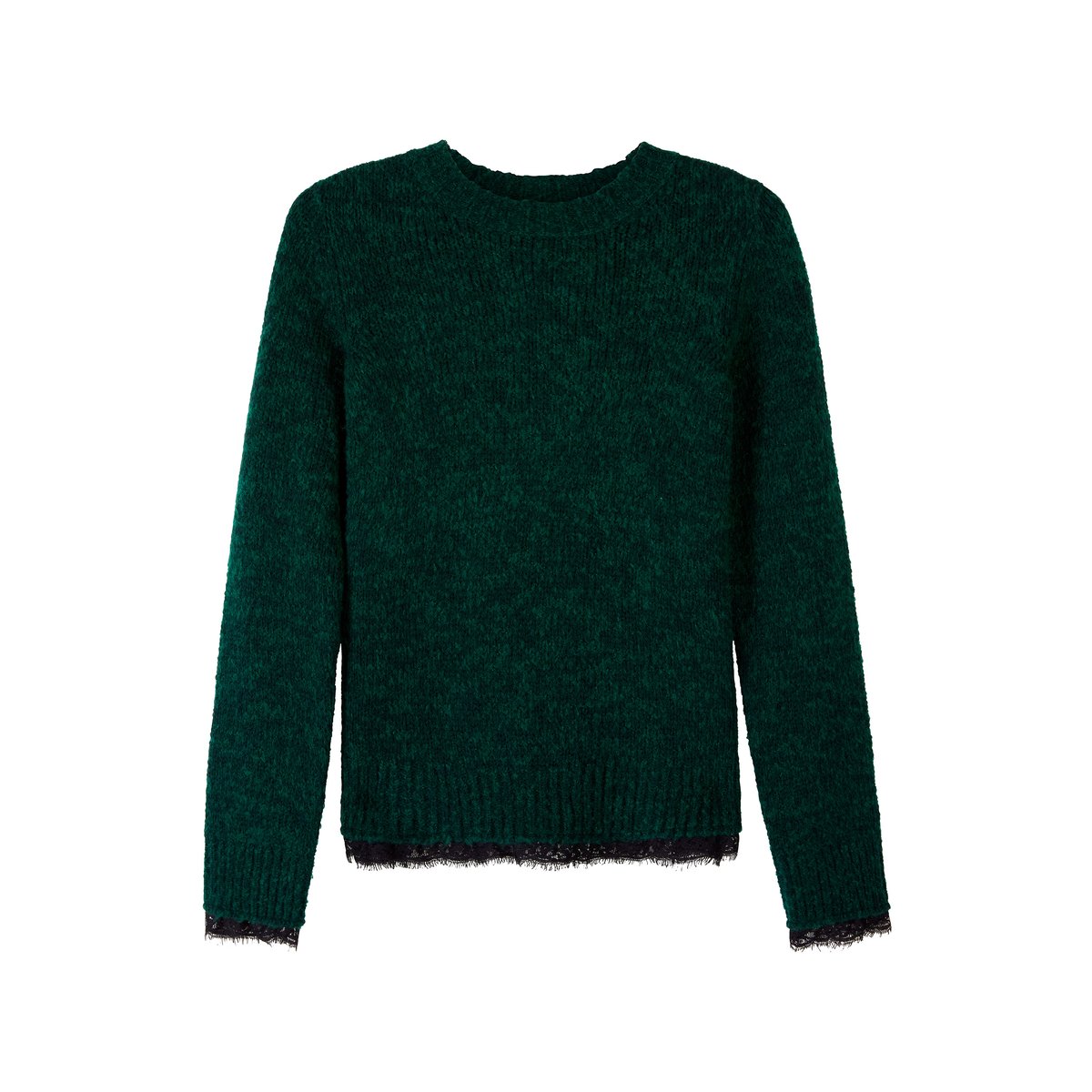 Pull en Maille à Dentelle Délicate vert, JOE BROWNS