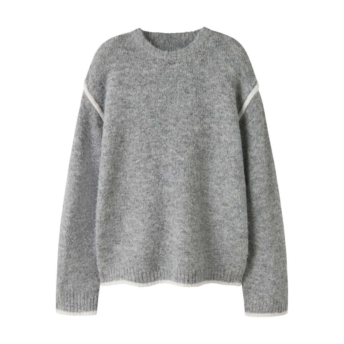 Pull En Maille gris - grey melange1, NAME IT