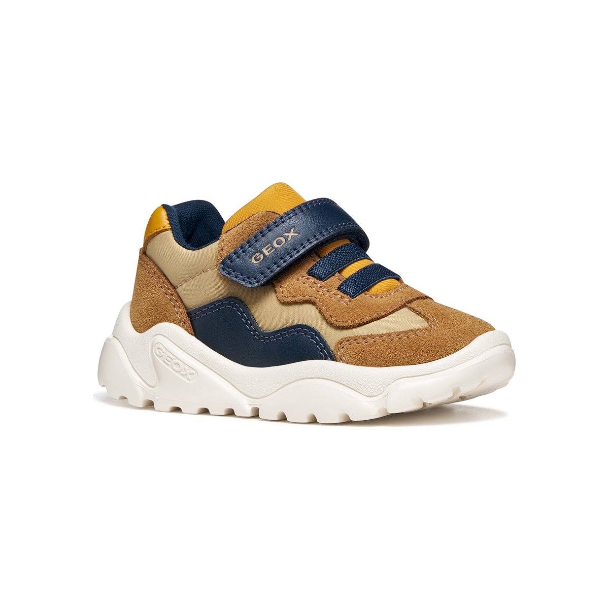 Baskets B CIUFCIUF caramel/bleu marine, GEOX