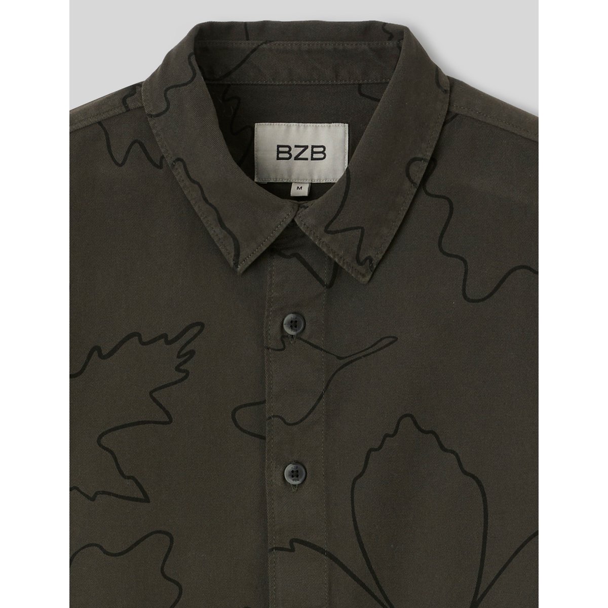 Surchemise imprimée kaki, BZB