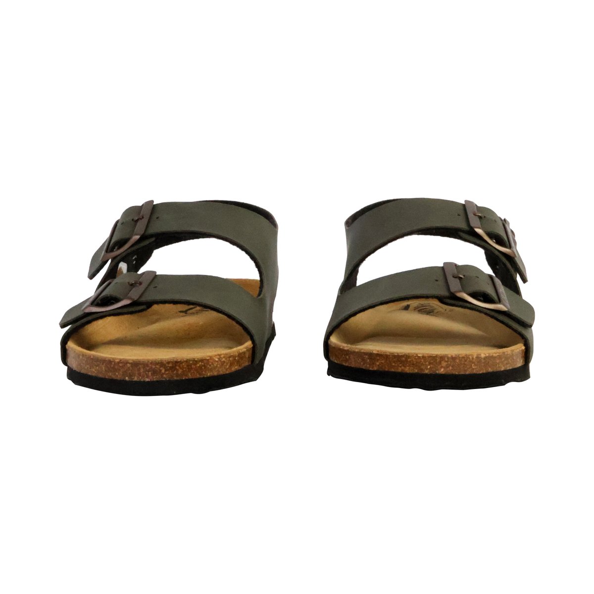Mules Cuir Baku kaki, PLAKTON