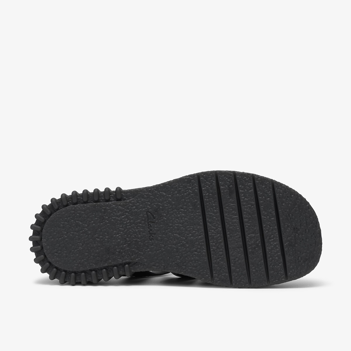 Sandales en cuir Evamar Strap noir, CLARKS