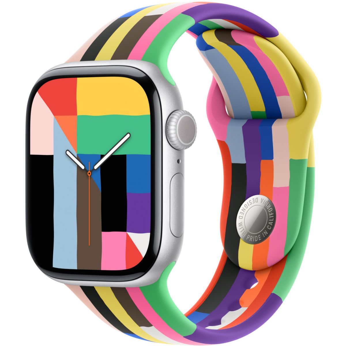 Bracelet 42mm sport Pride Edition S/M multicolore, APPLE