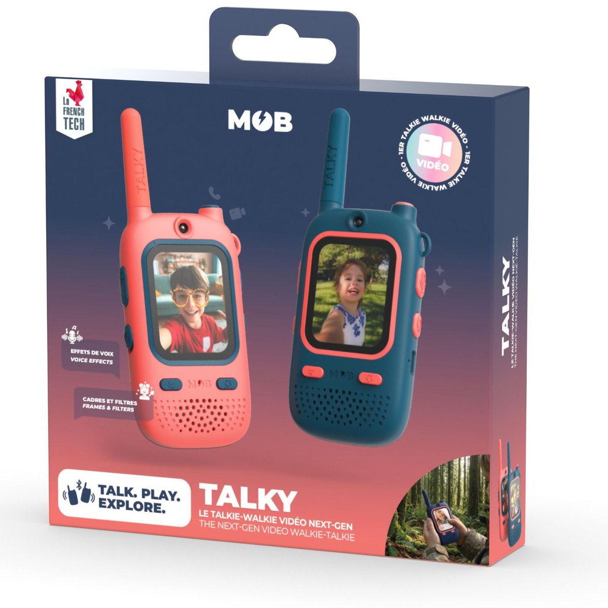 Talkie-Walkie vidéo couleur unique, MOB
