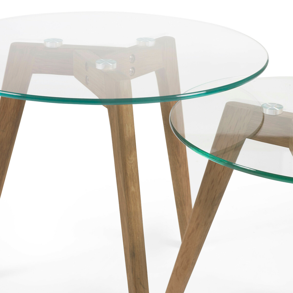 Bryce Glass Nesting Side Tables (Set of 2) glass, SO'HOME
