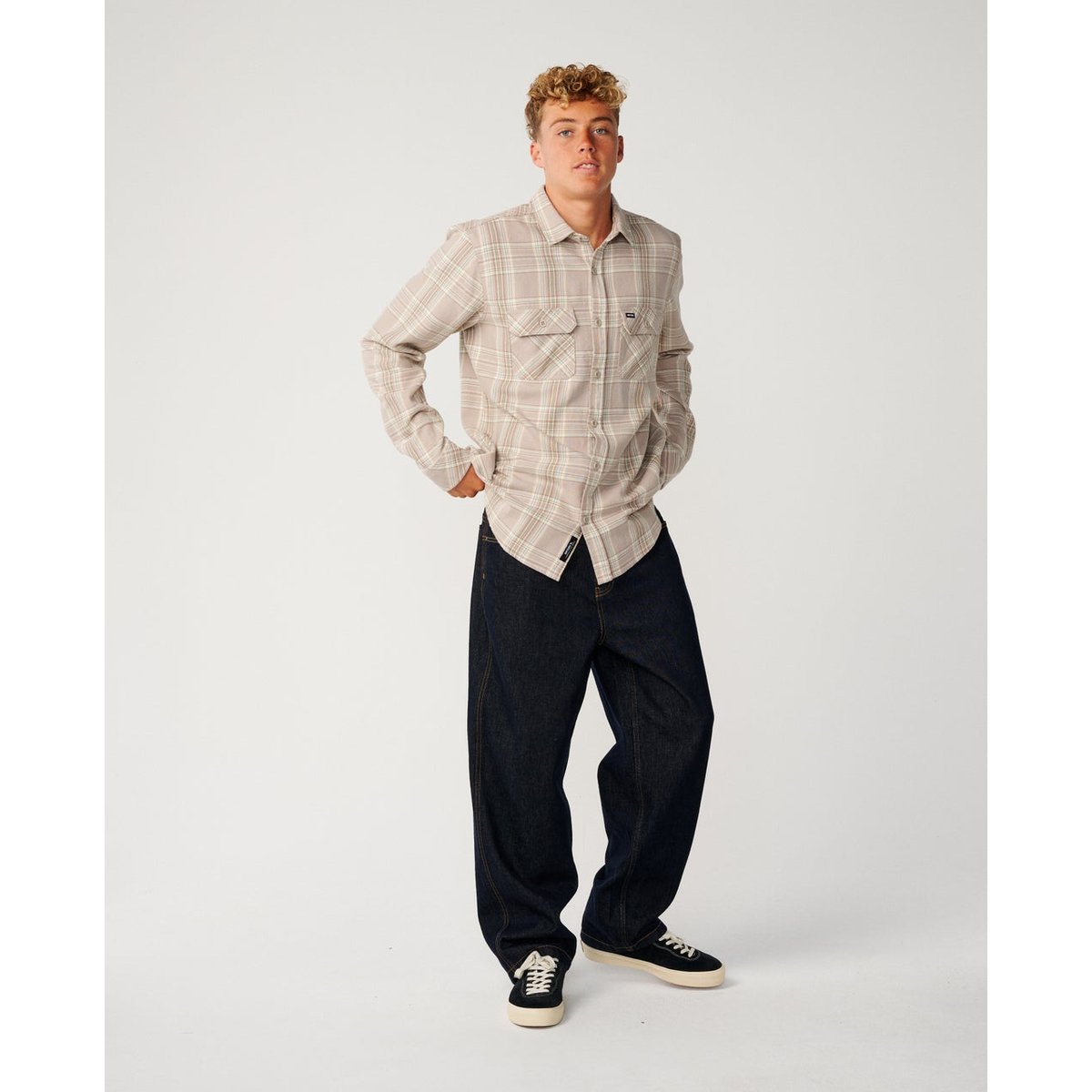 Chemise en flanelle GRIFFIN pierre, RIP CURL