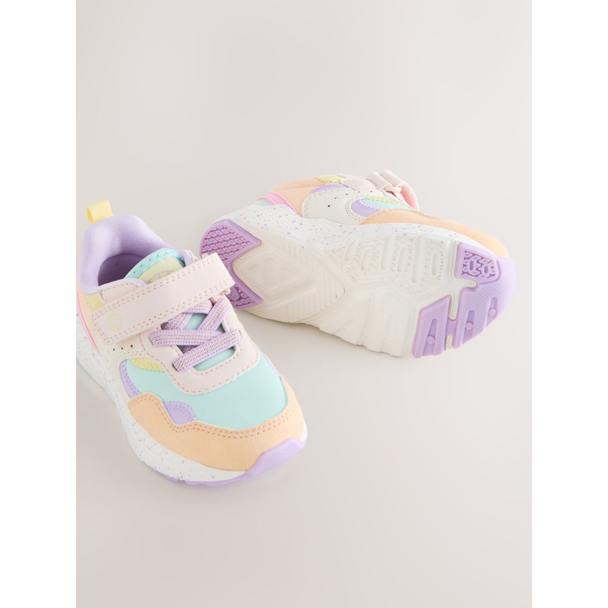 Bottines à lacets élastiques et scratch multi-lumineux, NEXT