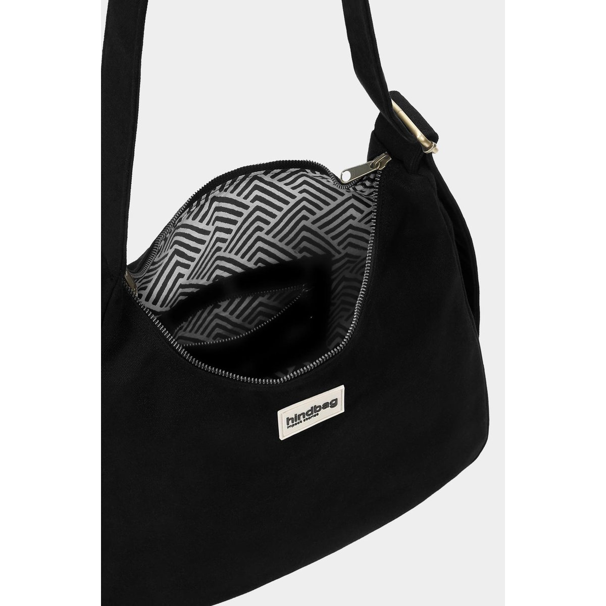 Sac hobo CLAIRE noir, HINDBAG