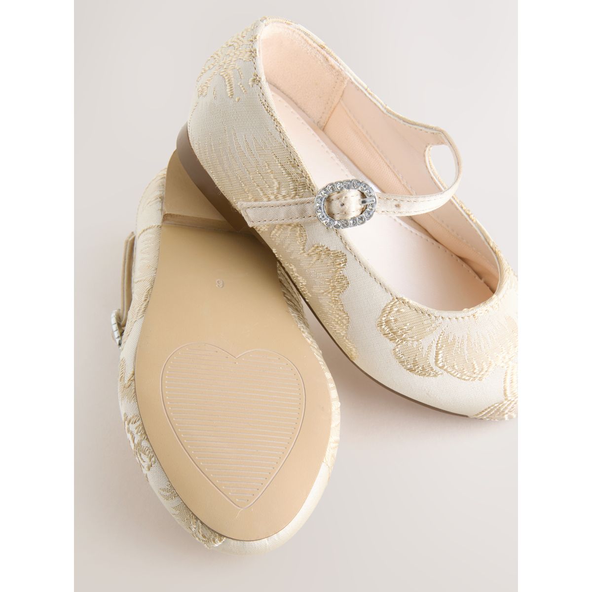Babies pour grande occasion jacquard doré, NEXT