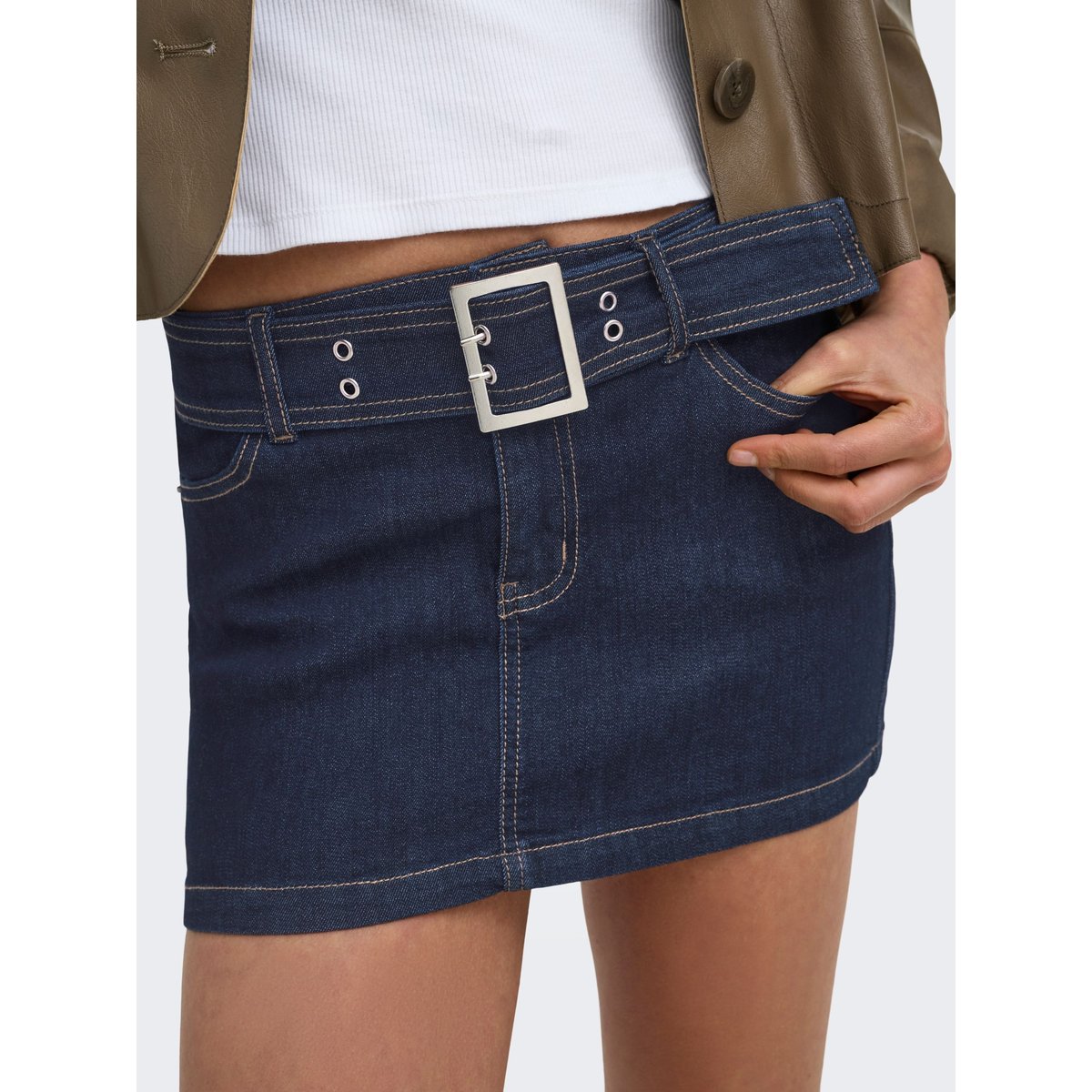 Jupe En Denim dark blue denim, ONLY