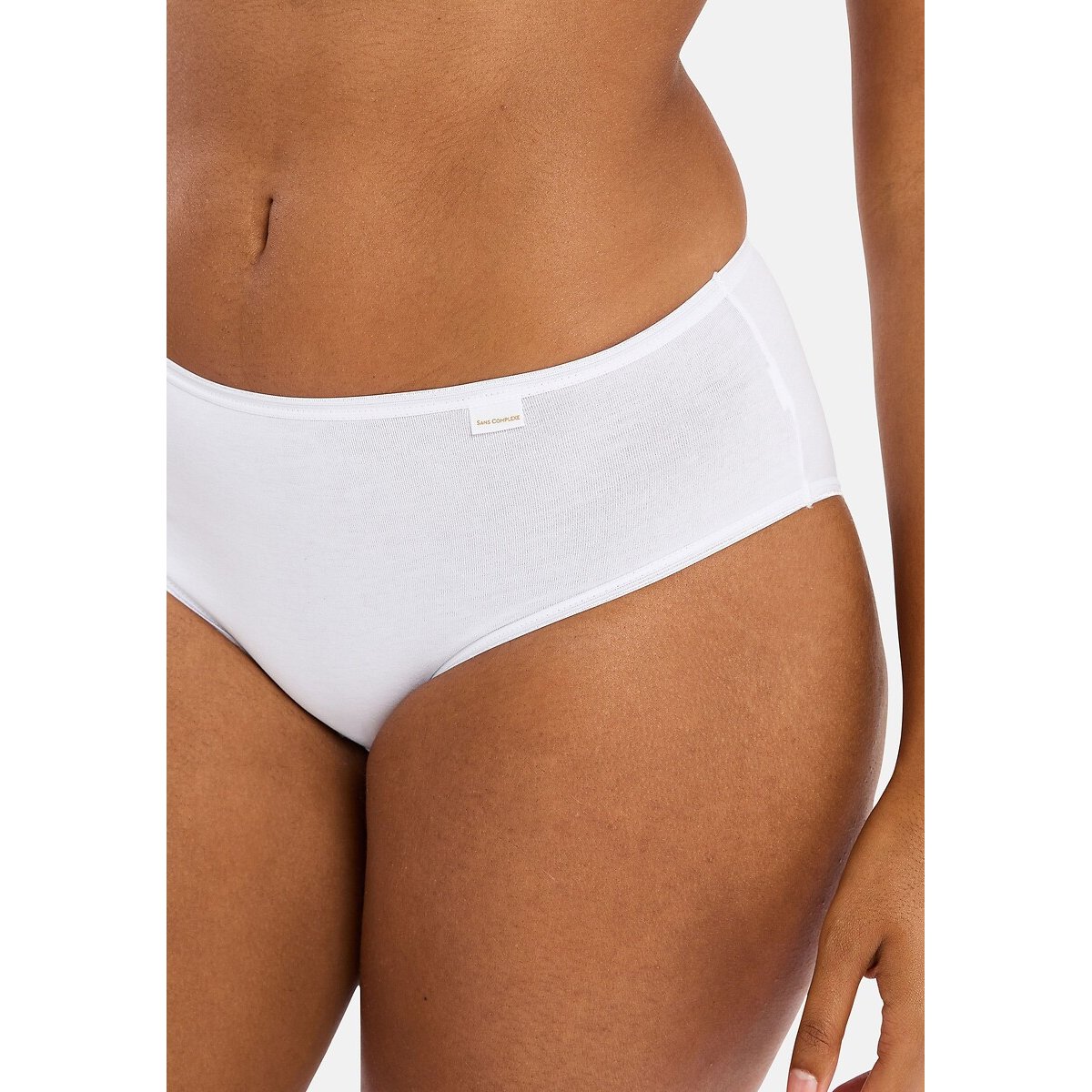 Pack of 3 Simplement Knickers in Organic Cotton white + white + white, SANS COMPLEXE
