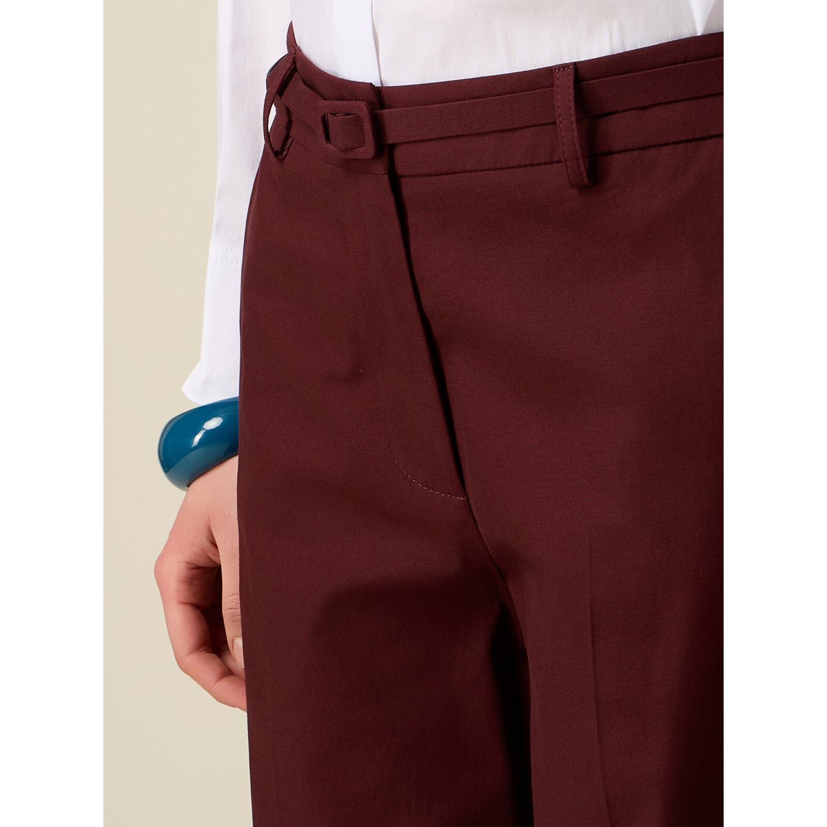 Pantalon palazzo marron, OLTRE