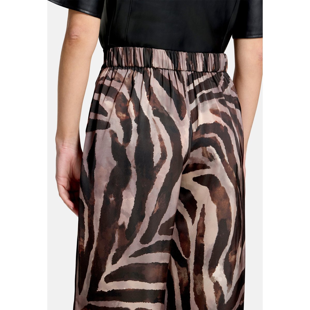 Pantalon Marlene à imprimé animalier brown/cream, VERA MONT