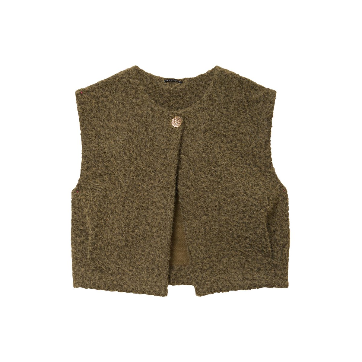Gilet ample sans manches vert kaki, BREAL