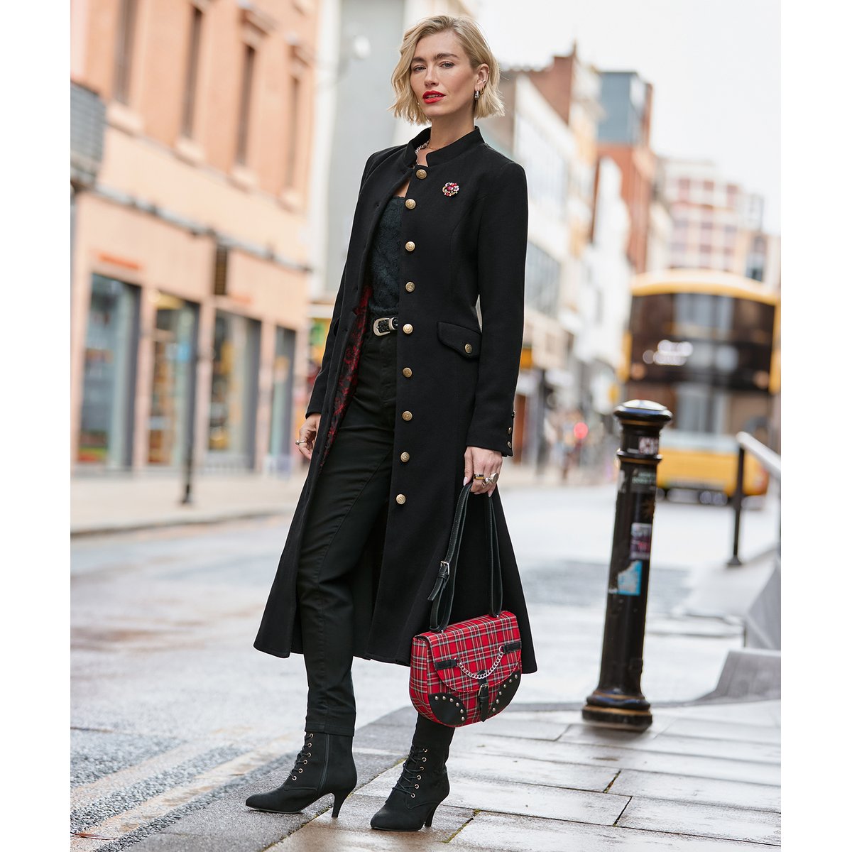 Long Manteau Noir Ayda noir, JOE BROWNS