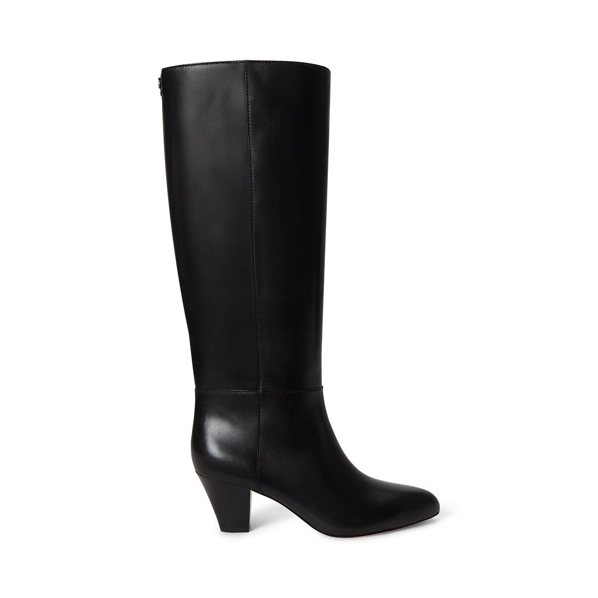 Stiefel mit Absätzen, aus Glattleder, EMERSYN schwarz, LAUREN RALPH LAUREN