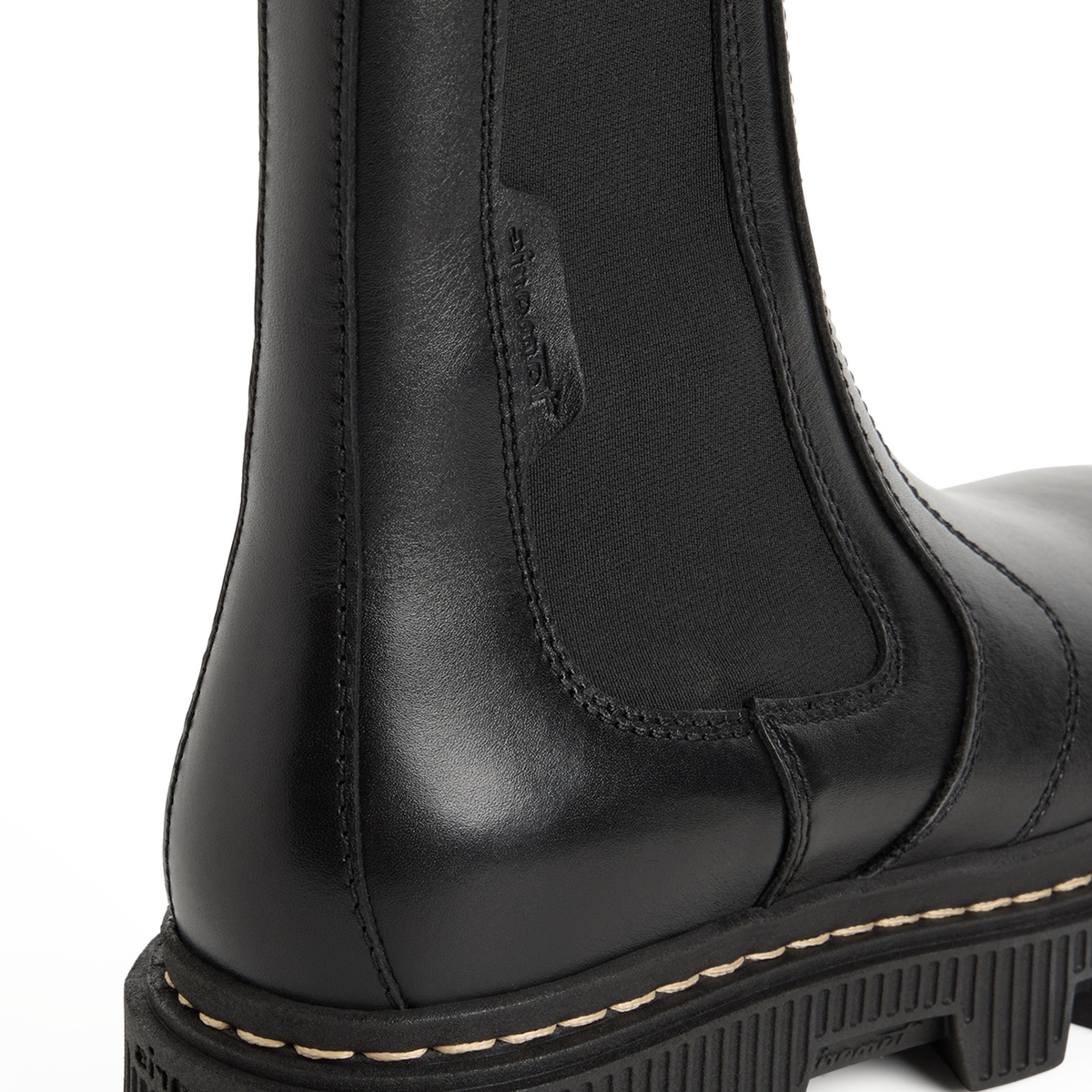 Bottine Chelsea en cuir noir, TAMARIS