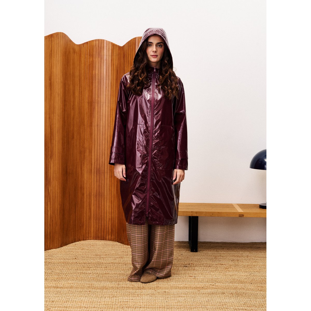Parka col roulé WEIL bordeaux, FRNCH