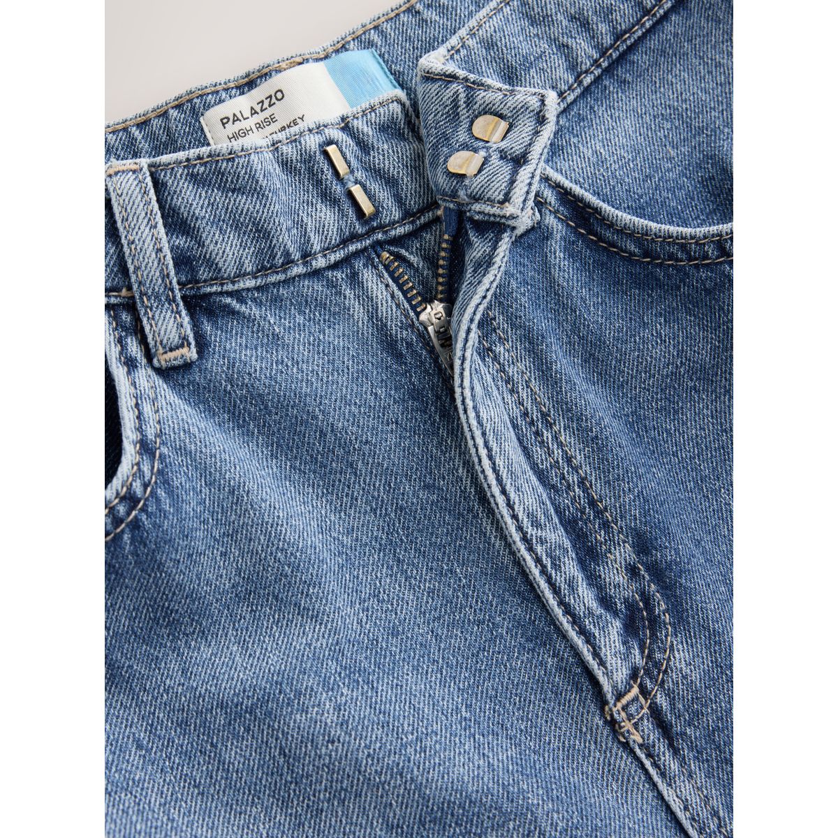Jean palazzo large habillé bleu clair, NEXT