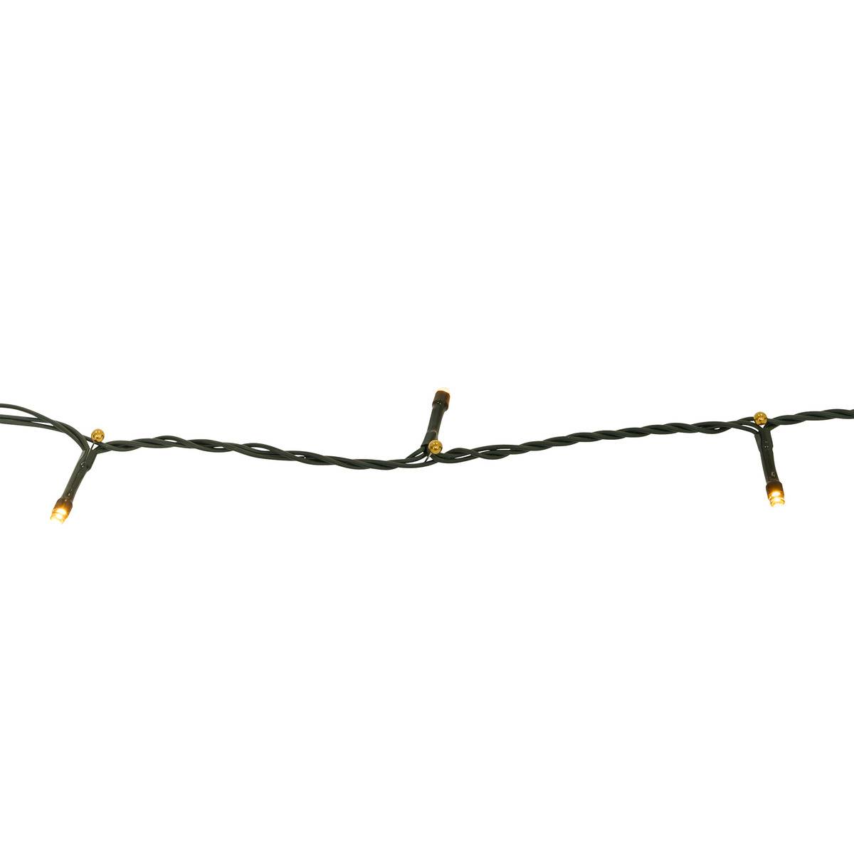 Guirlande lumineuse Technobright 100 LED 8 fonctions 10m avec timer ambre, FEERIC LIGHTS & CHRISTMAS