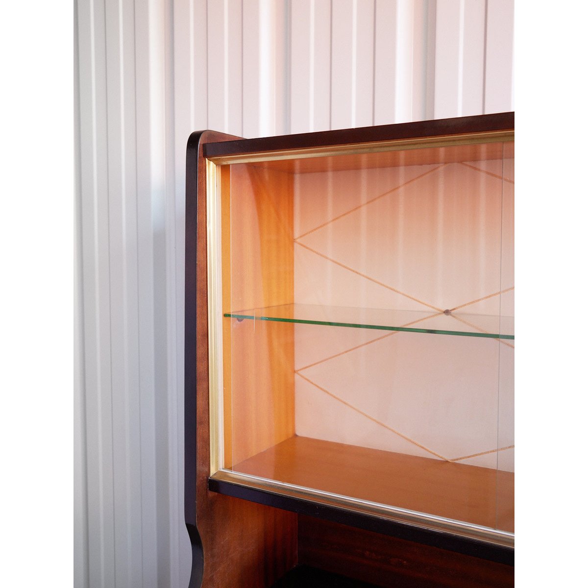 Vitrine style scandinave en bois Victoria N°1351 - Bon état bois clair, DEBONGOUT