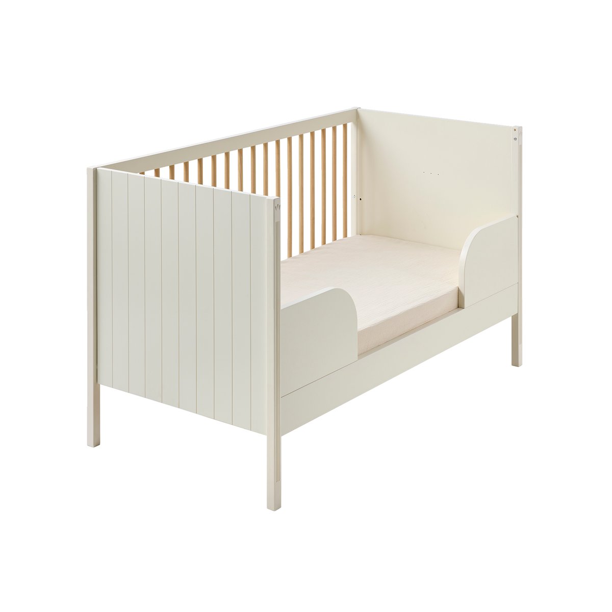 Lit Bébé évolutif 70x140cm LIGNE HERITAGE beige, VERTBAUDET
