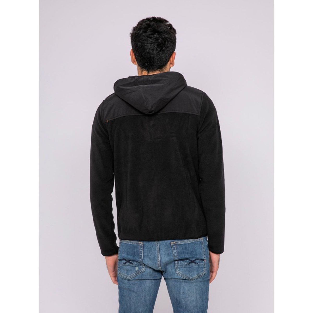 Gilet Polaire Capuche Zip Ziggy noir, RITCHIE