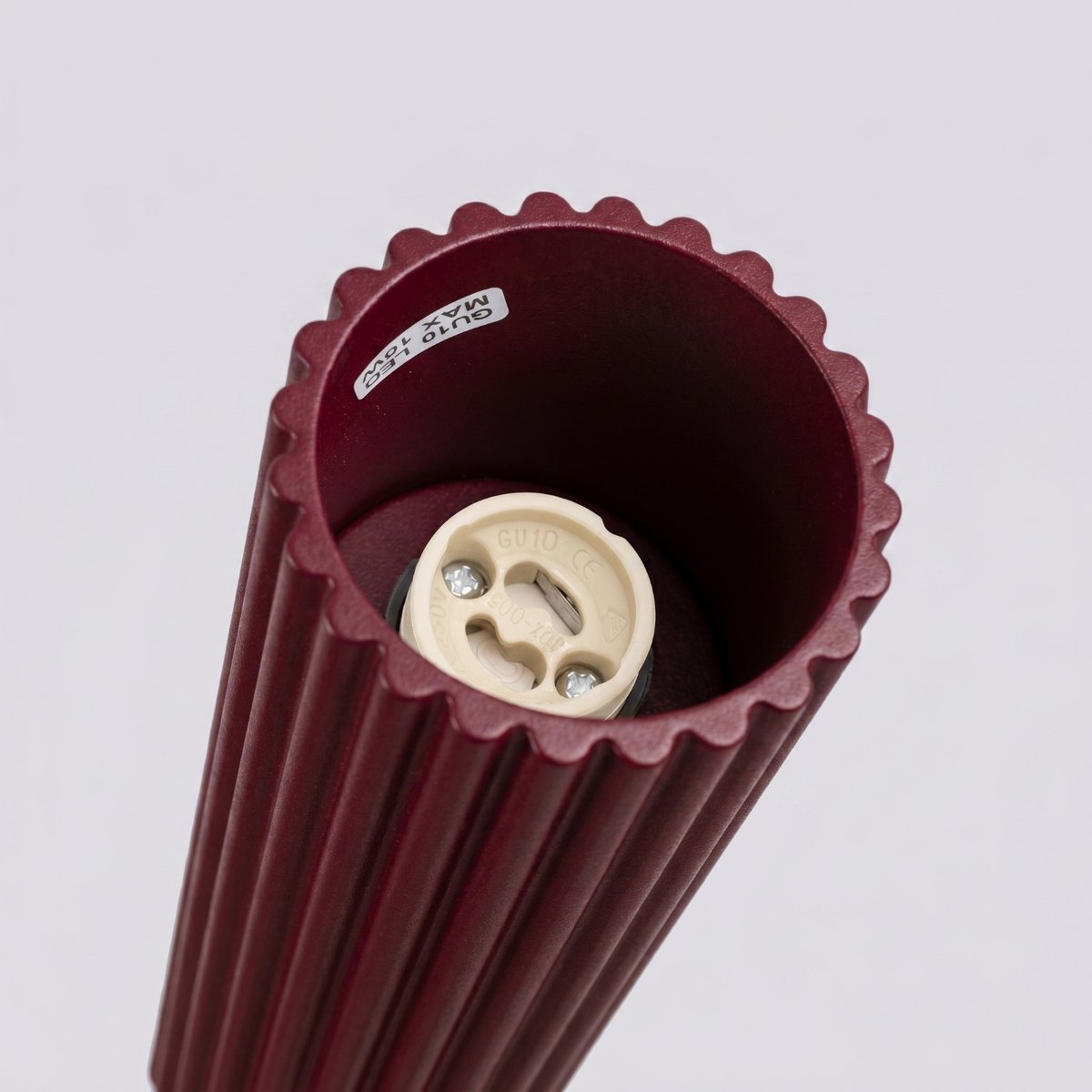 Plafonnier Aluminium Bordeaux GU10 1 KARBON bordeaux, EDEN