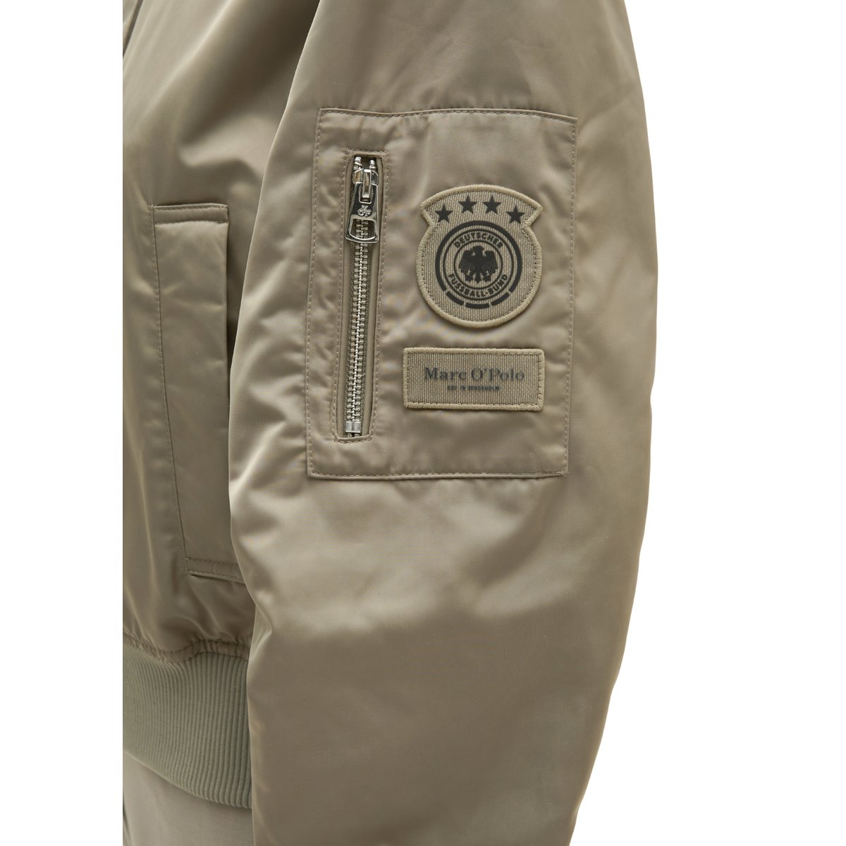 Blouson DFB Travel Collection en sergé de polyester recyclé khaki, MARC O'POLO