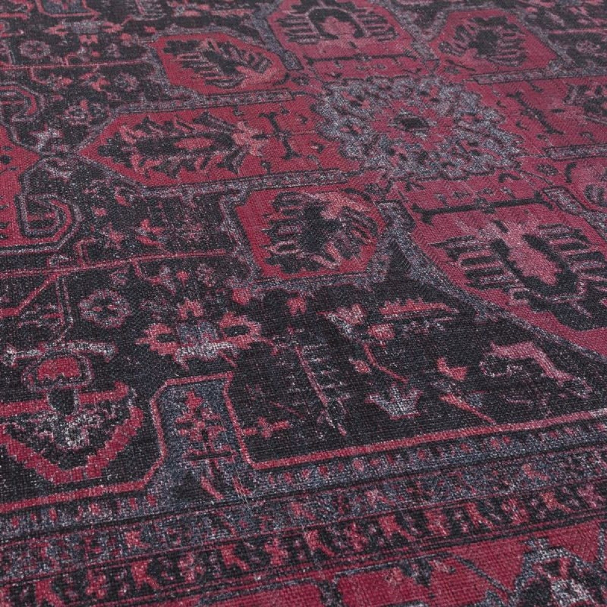 Tapis salon et chambre style orient ALYA rouge, NOVATREND