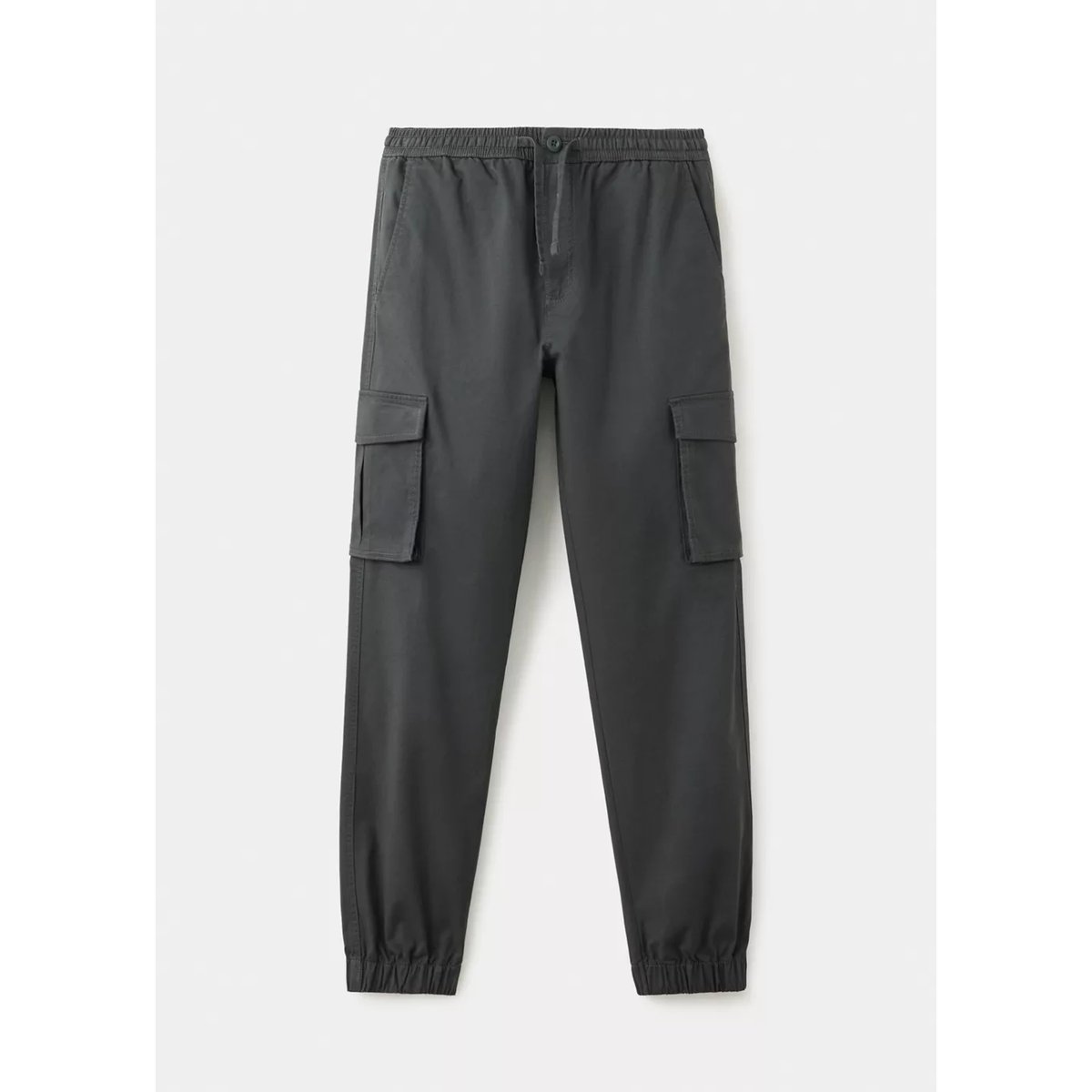 Pantalon jogger cargo gris anthracite, MANGO TEEN
