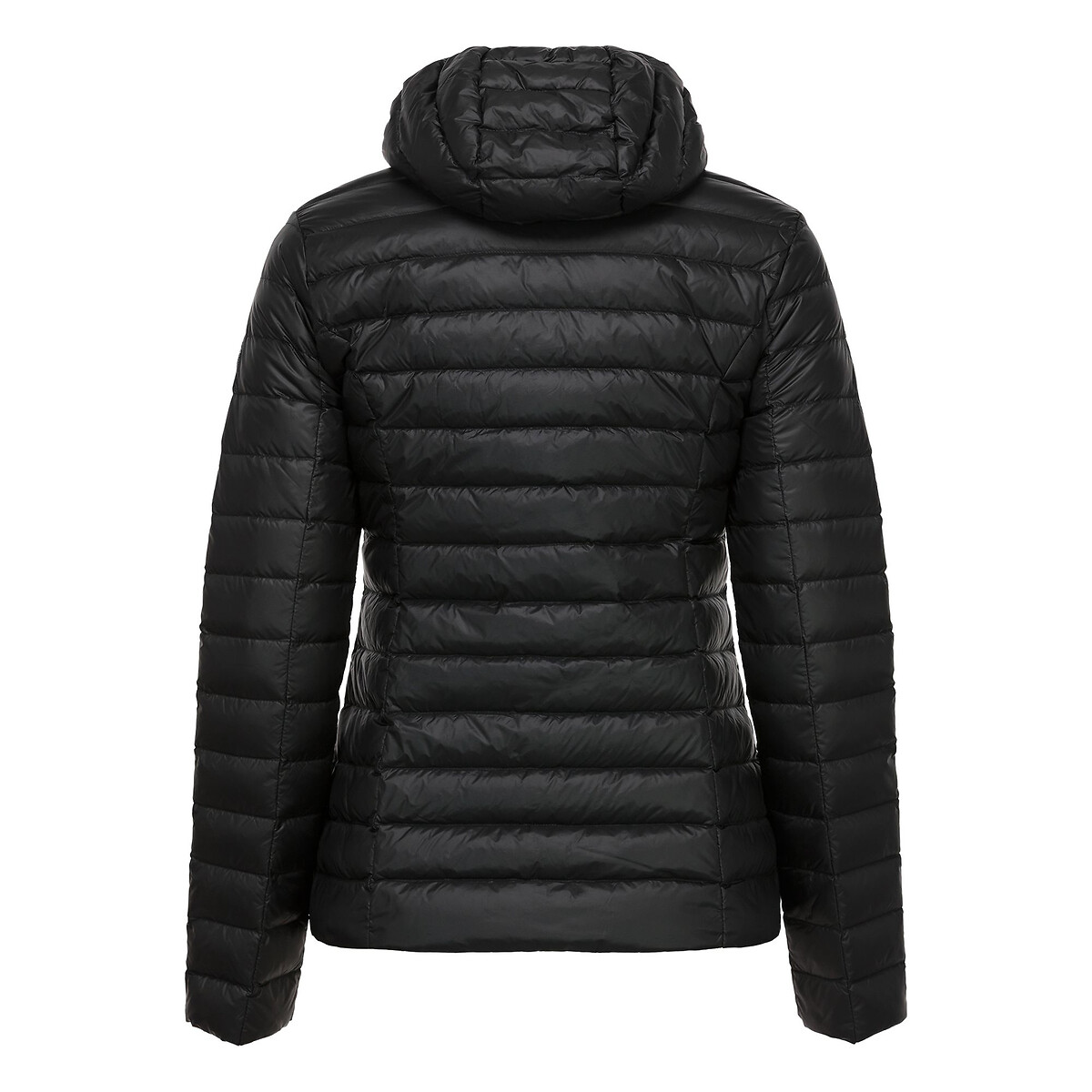 Cloe Quilted Padded Jacket with Hood and Zip Fastening black, JOTT