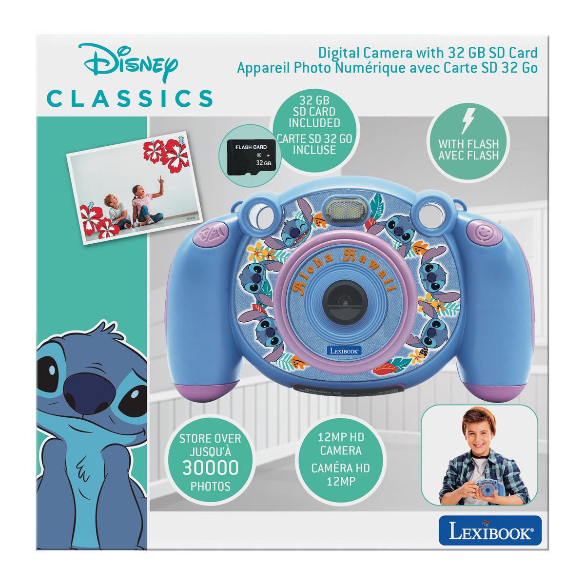 Starcam® Stitch. Appareil photo numérique HD avec carte SD. bleu, LEXIBOOK