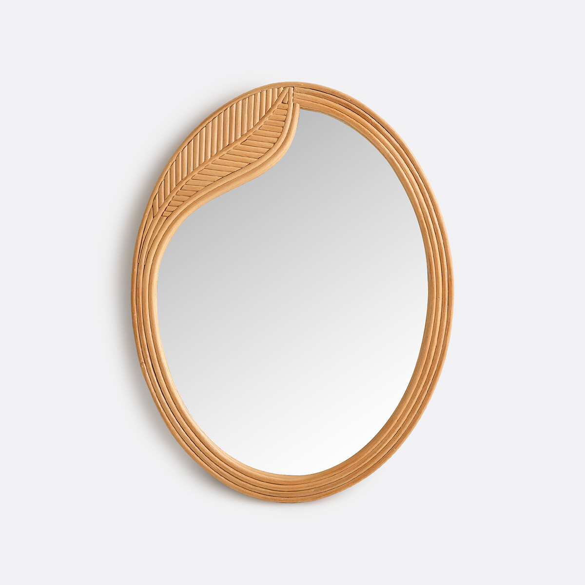 Espelho oval em rattan, 50 x 65 cm, SYLEA natural, LA REDOUTE INTERIEURS