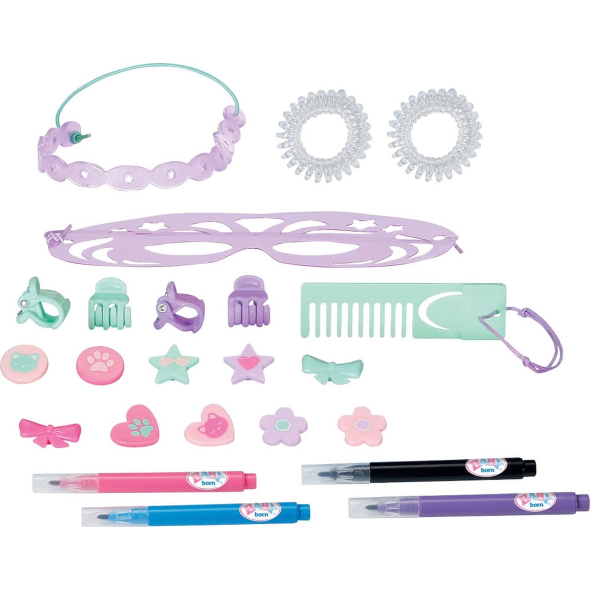 Baby born Tête de Coiffure Créatif multicolore, ZAPF CREATION