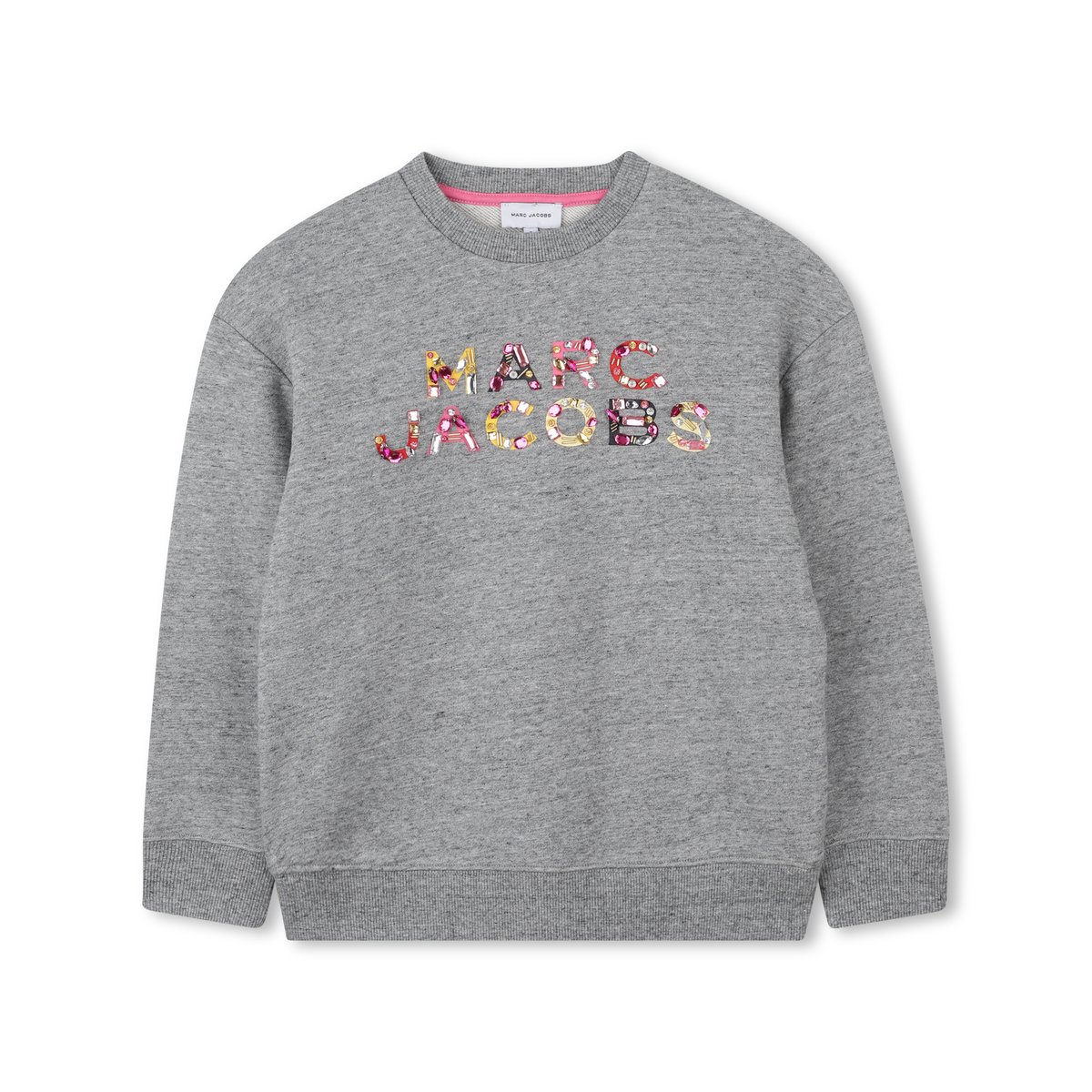 Sweat en polaire de coton gris chine acier, MARC JACOBS