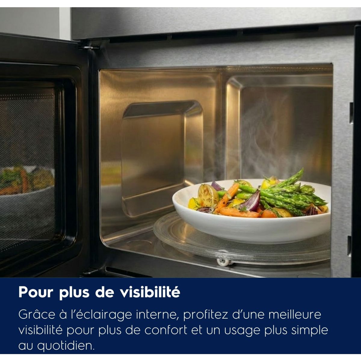 Micro ondes grill encastrable LMS4253TBX inox, ELECTROLUX