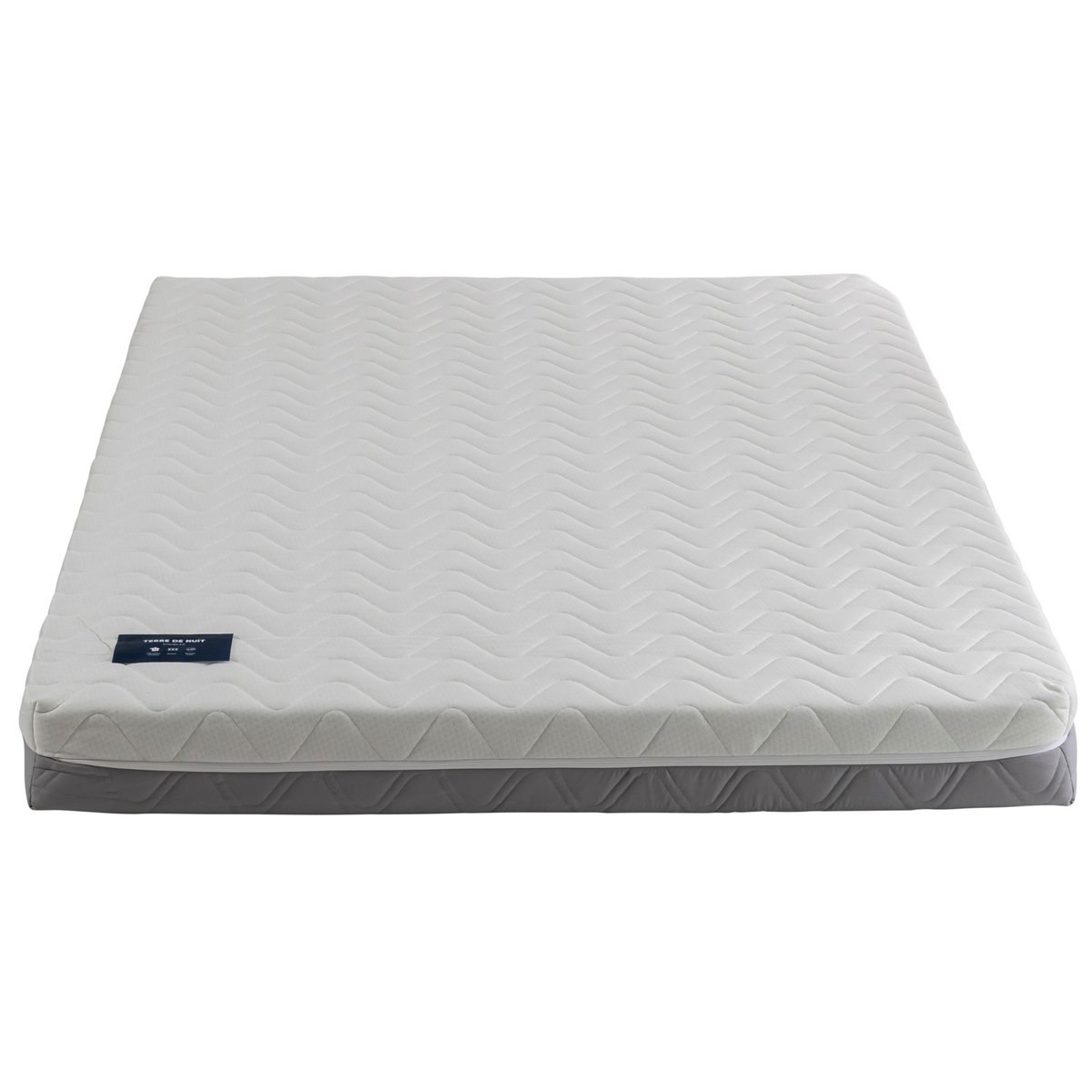 Matelas ressorts ensachés 16 cm Embellie 2.0 couleur unique, TERRE DE NUIT