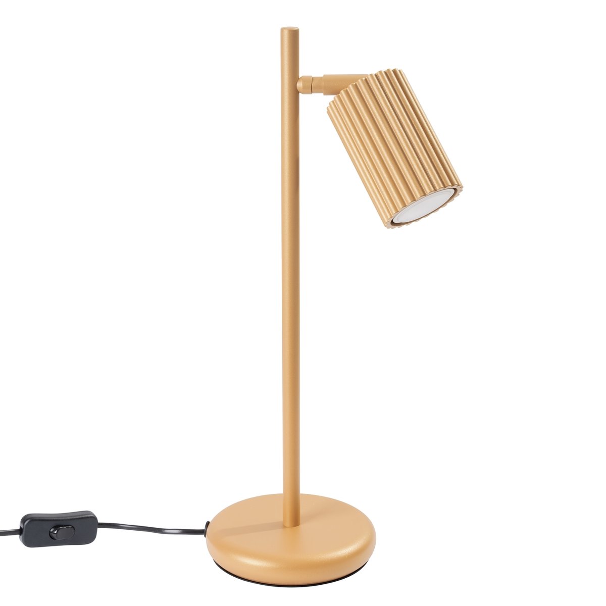 Lampe à poser Aluminium Doré GU10 1 Karbon jaune, EDEN