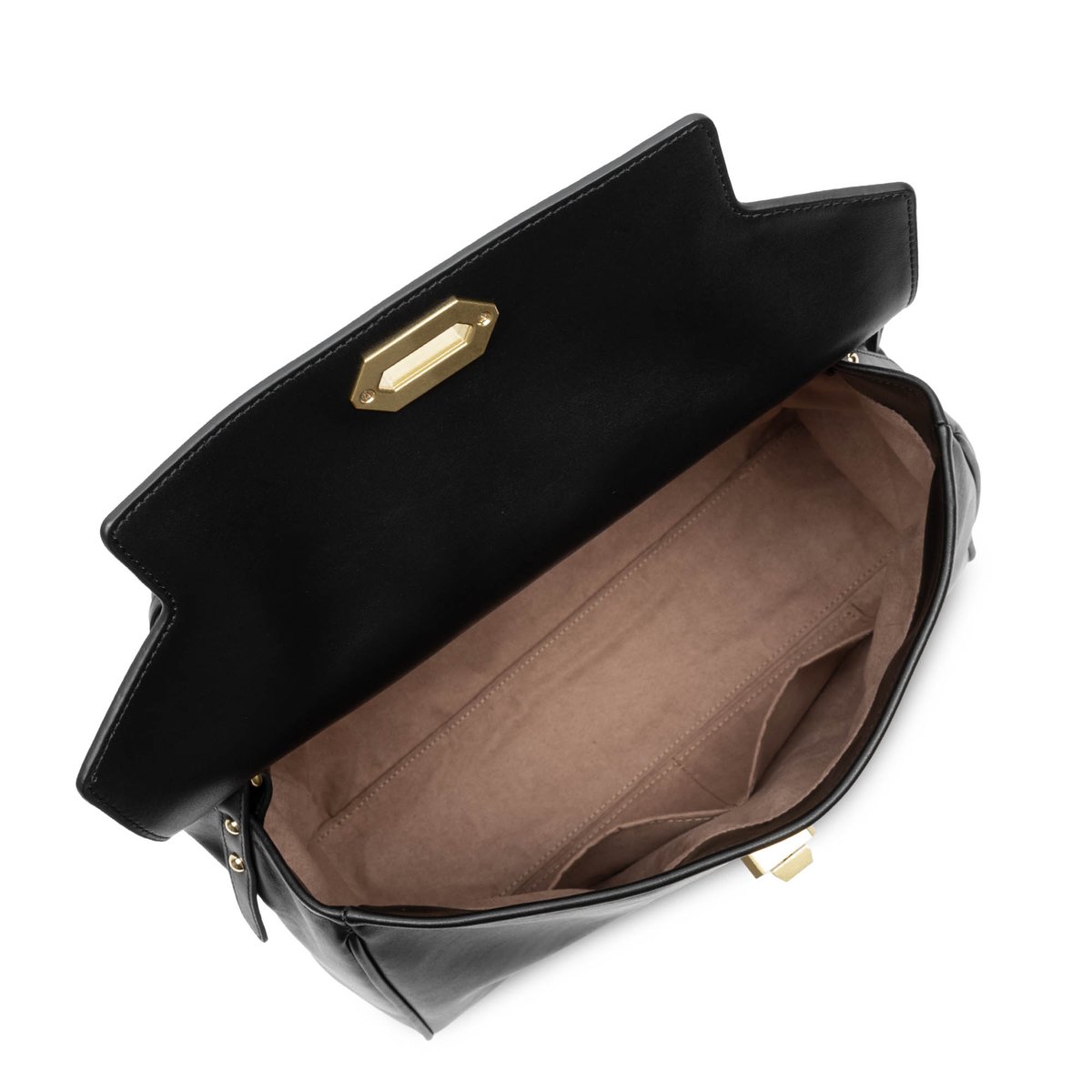 Grand sac cabas épaule DONNA GRACE noir, LANCASTER