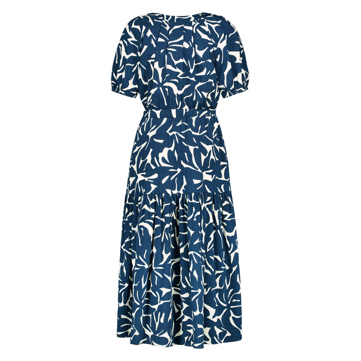 Robe maxi longueur manches courtes blue/cream, ZERO