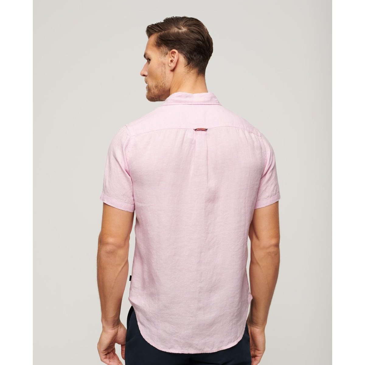 Chemisette en lin lilas pastel, SUPERDRY