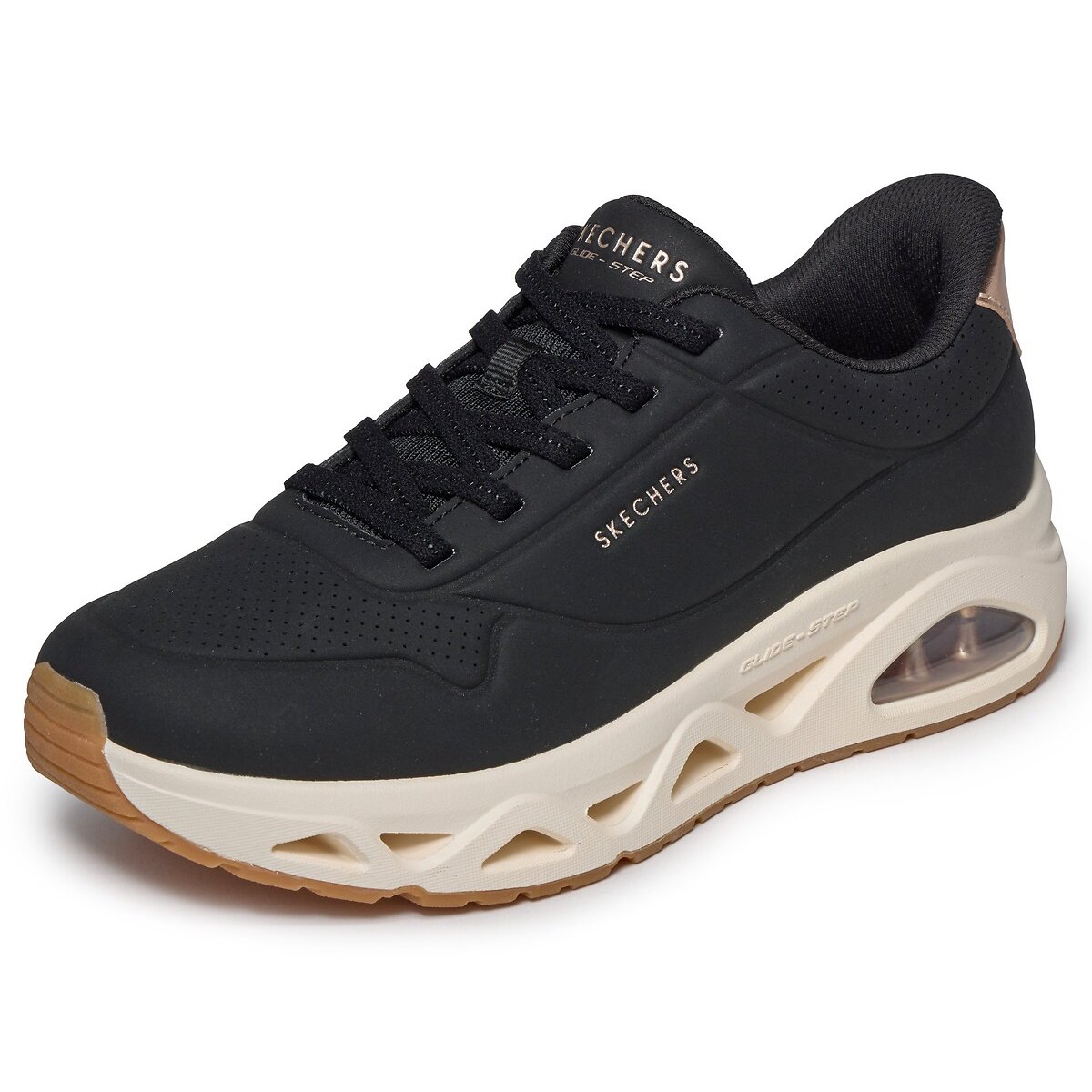 Baskets Slip-Ins: Uno Glide-Step - Glide On Air noir, SKECHERS