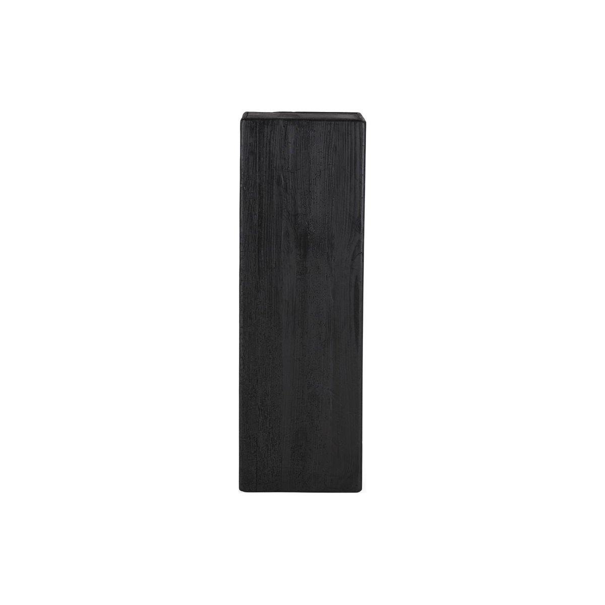 Colonne décorative en bois de pin massif noir, RECOLLECTION