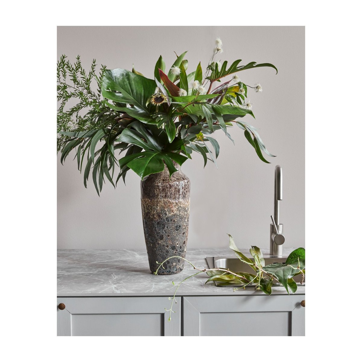 Vase Maya antique brown, HOUSE DOCTOR