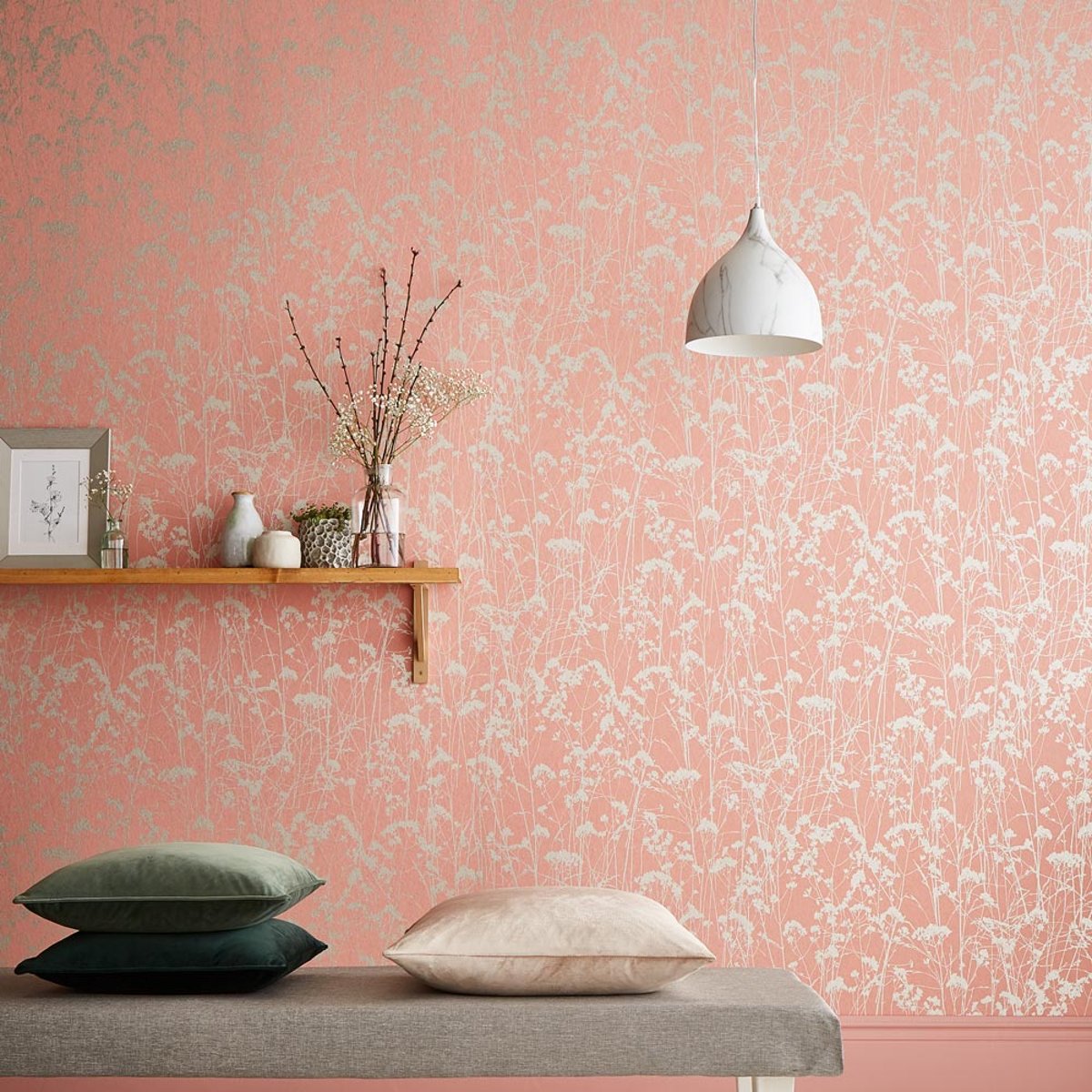 Papier peint Grace rose, GRAHAM ET BROWN