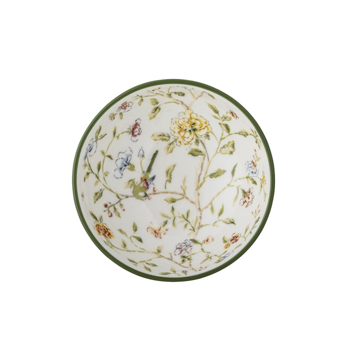 Bols grès motif floral set de 4 multicolore, BLOOMINGVILLE