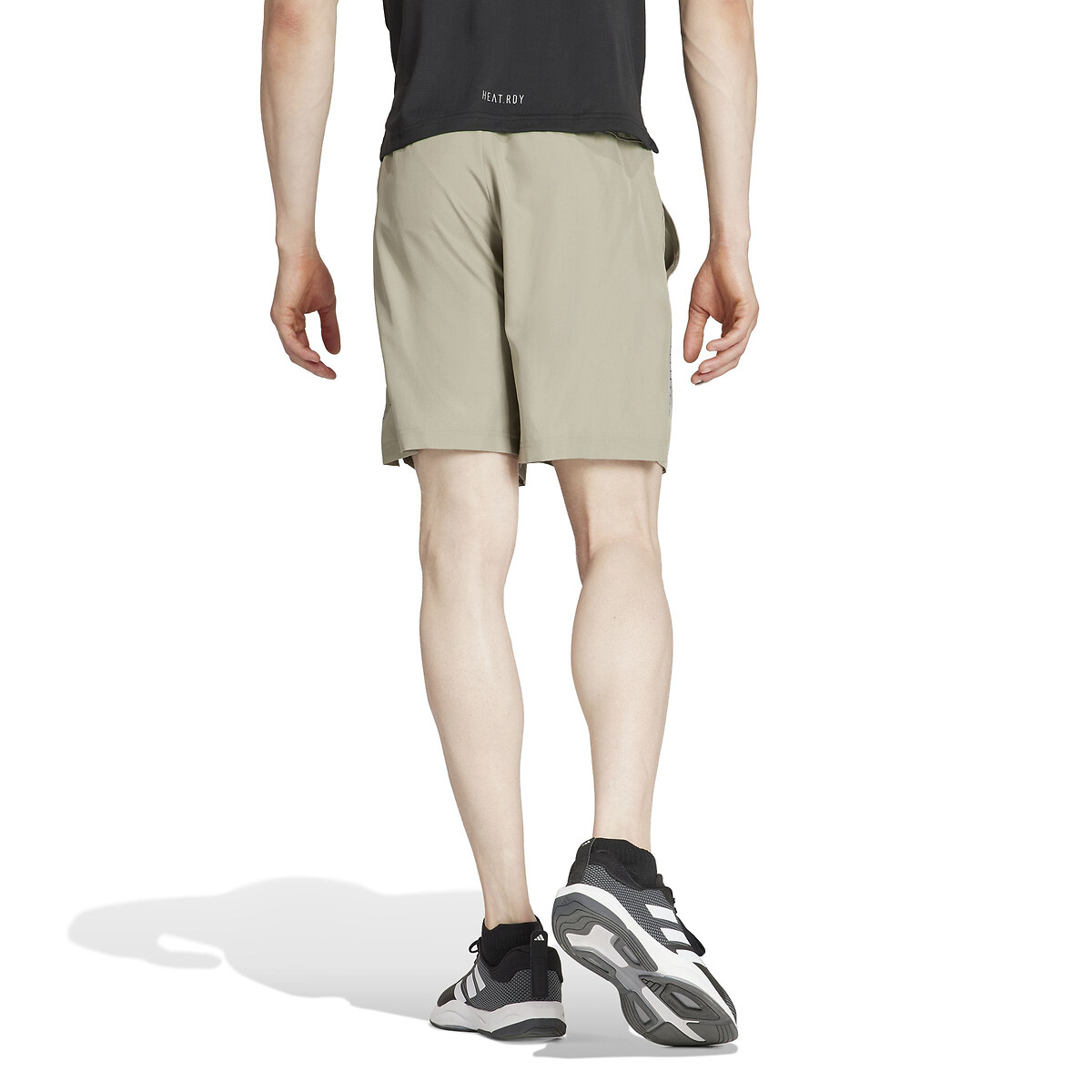 Short de training gym beige, adidas Performance